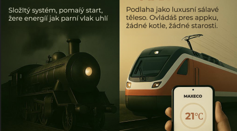 Parní lokomotiva vs. elektrická lokomotiva: Proč teplovodní topení už nehraje ligu