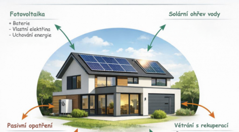 Jak splnit NZEB 2026 bez tepelného čerpadla: moderní dům jako kombinace technologií s důrazem na komfort, životnost a minimální servis
